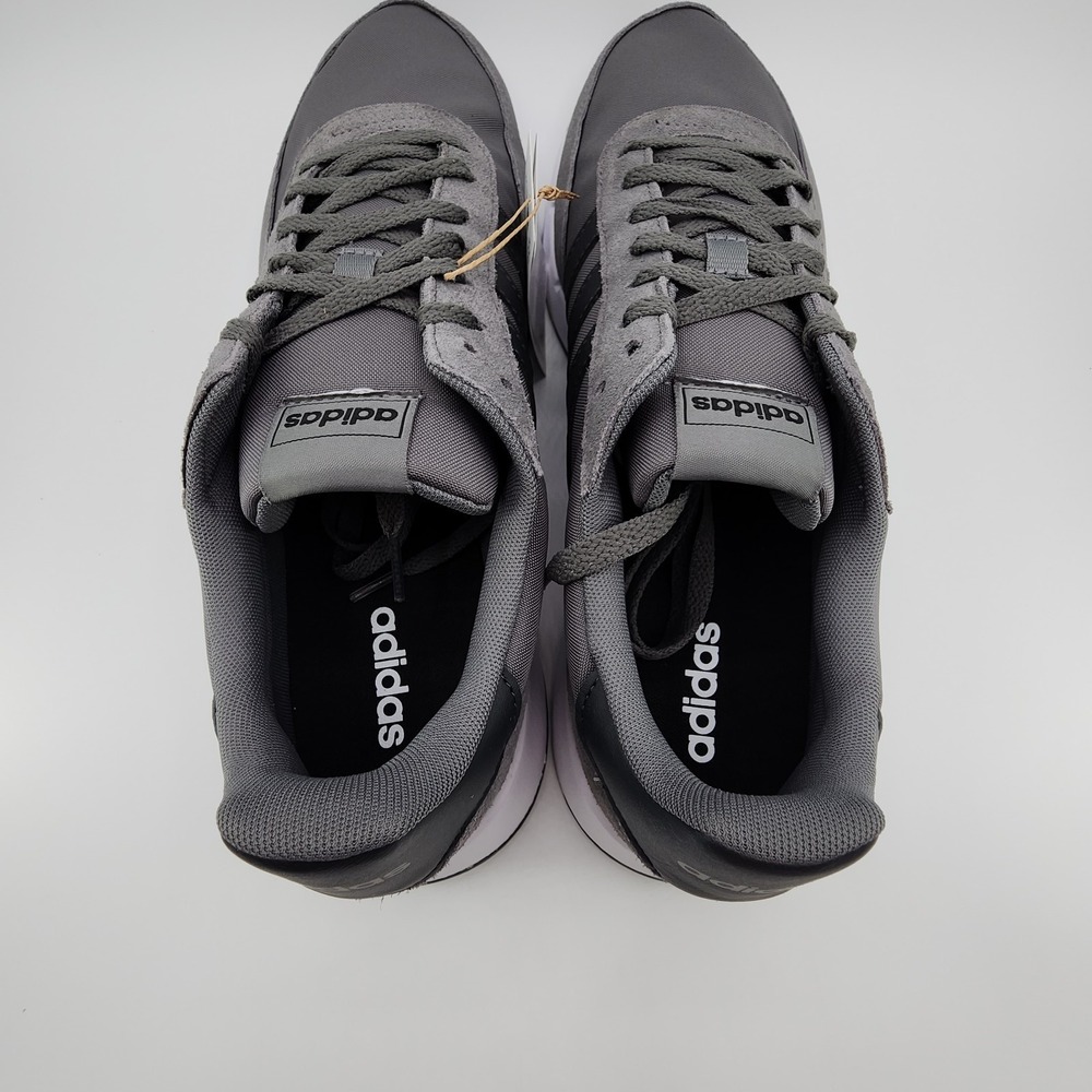 adidas Run 60s 2.0 Shoes Mens 13 Grey Four Carbon Running Sneaker GX1740 NEW - Picture 7 of 11